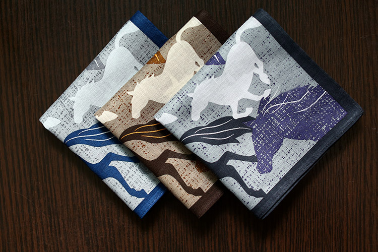 Handkerchief Cotton Men - Kualitas baik Jepang Cotton saputangan, run