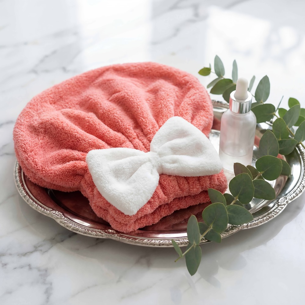 Head Wrap Turban - Topi Pengering Rambut Mikrofiber, Handuk Rambut