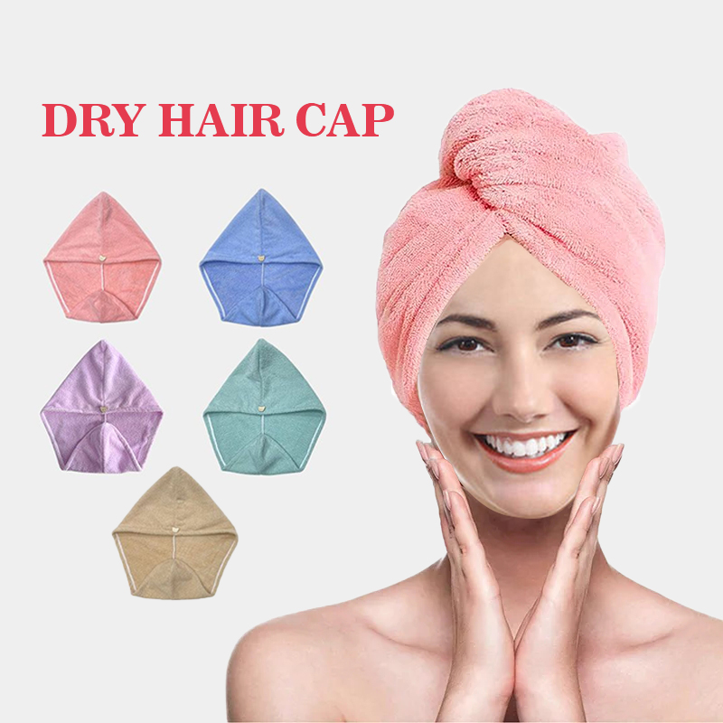 Head Wrap Turban - Bungkus handuk rambut Microfiber wanita, bungkus