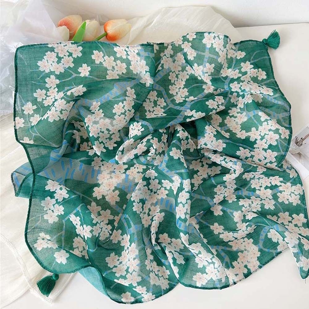Selendang Leher Katun-Linen Pe - Bandana Cotton ulasan dan harga
