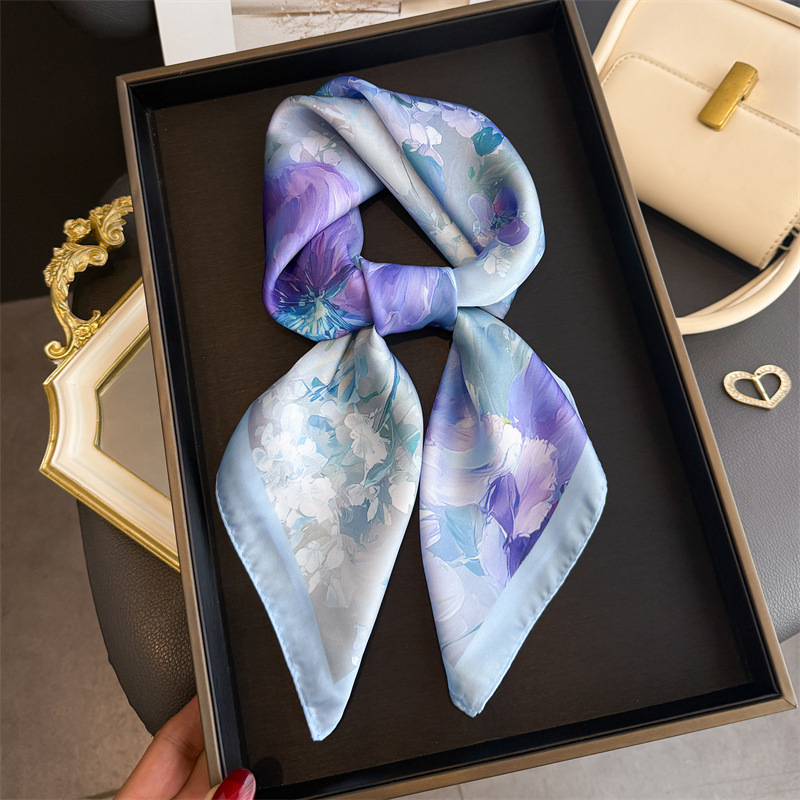 Kerudung Segi Empat Sutra Moti - Ascot Neck Scarf ulasan dan harga