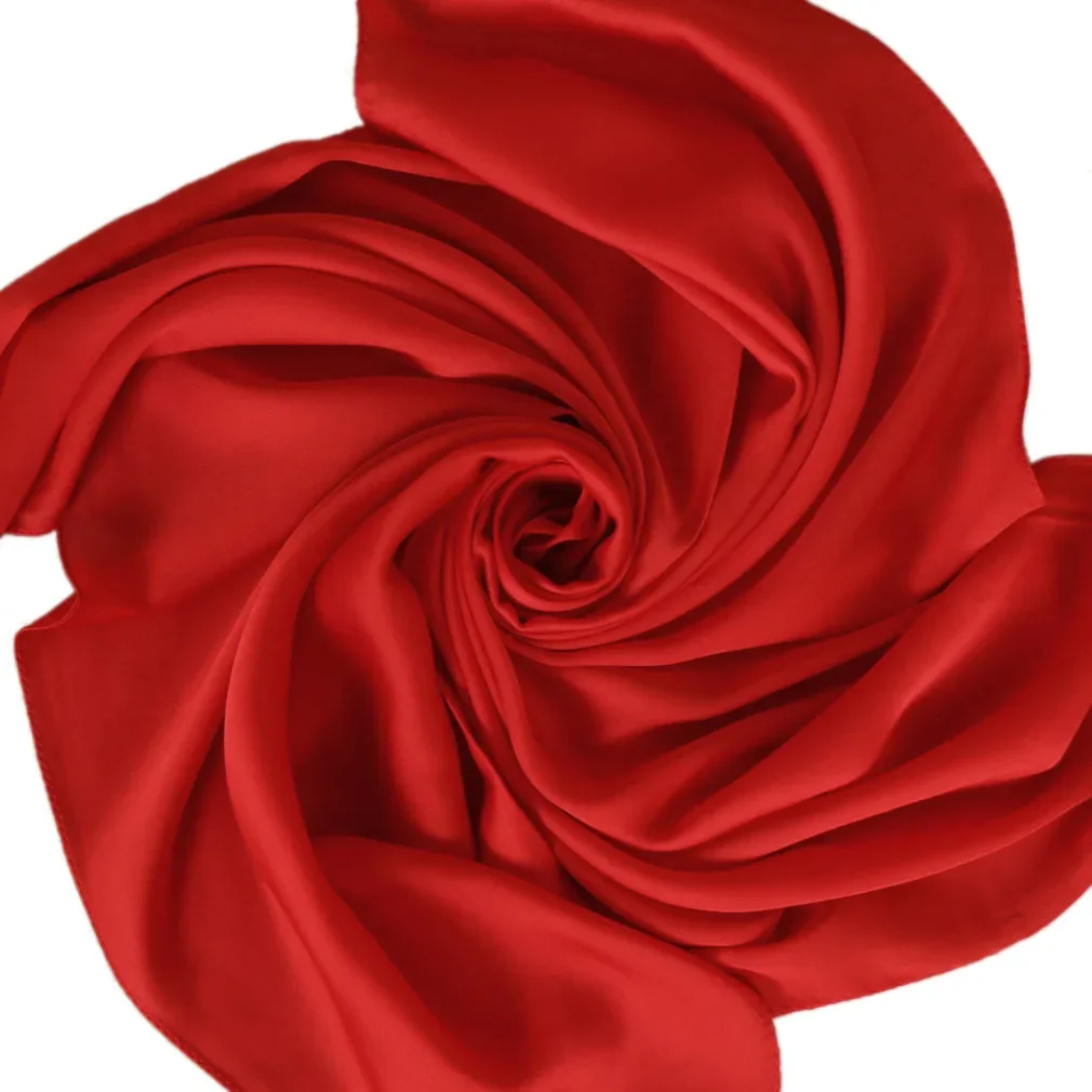 Syal Satin Wanita 70cm Warna S - Ascot Neck Scarf ulasan dan harga