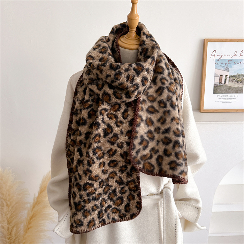 Syal Leopard Musim Gugur Musim - Pashmina Wrap Large ulasan dan harga
