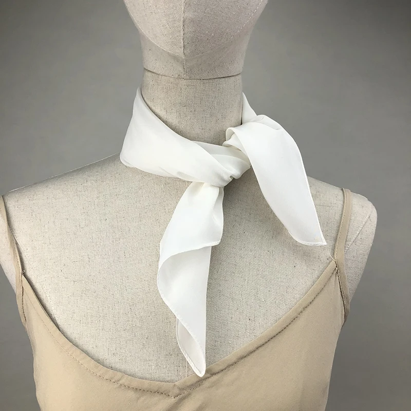 Syal Sutra Wanita Baru Syal Le - Ascot Neck Scarf ulasan dan harga