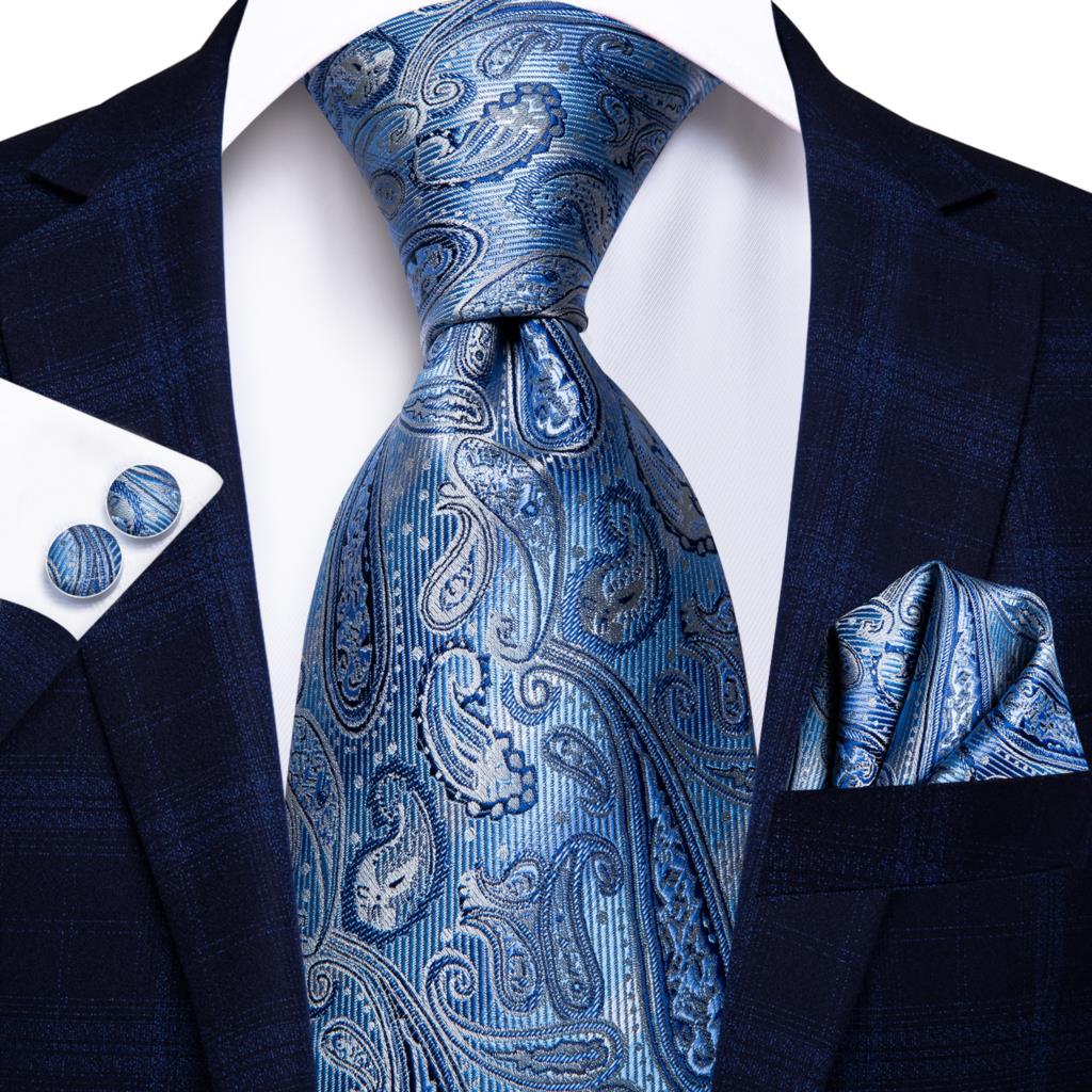 Hi-Tie Fashion Designer biru m - Silk Tie Striped ulasan dan harga