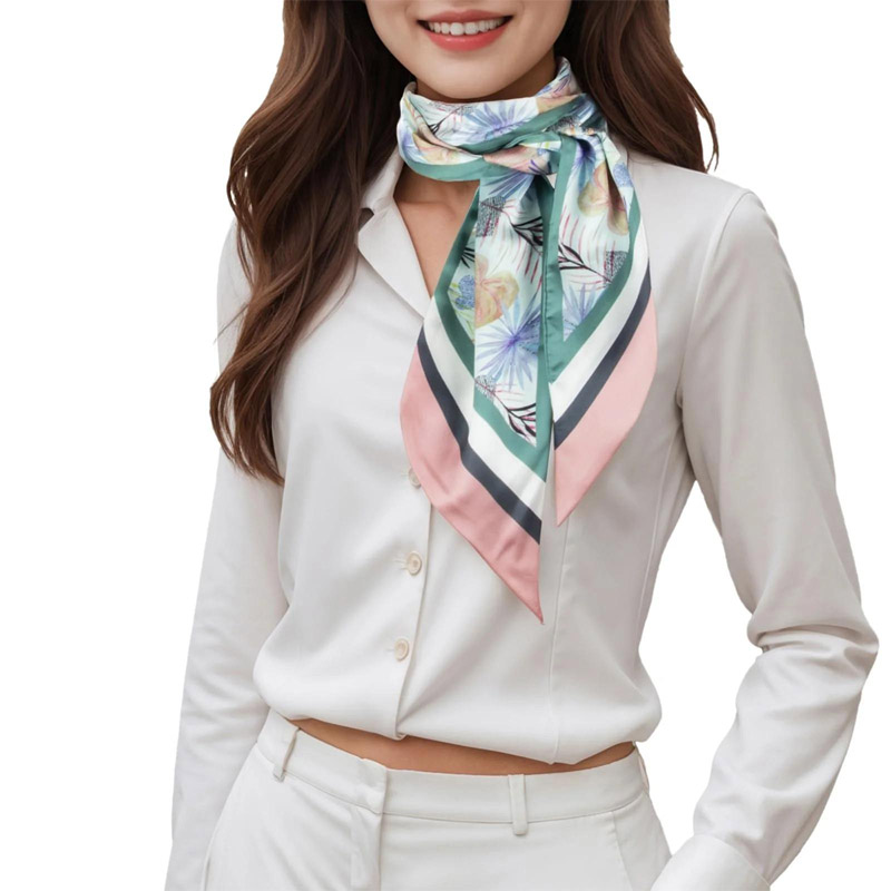 Syal Pita Rambut Bergaris Mode - Silk Tie Striped ulasan dan harga