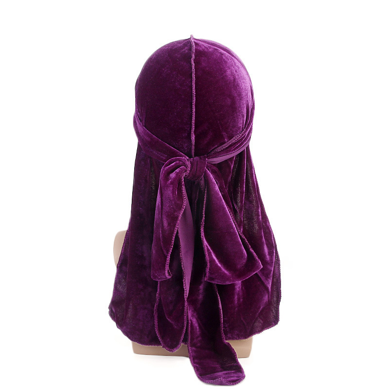Baru Mewah Pria Beludru Durags - Bandana Doo Rag ulasan dan harga