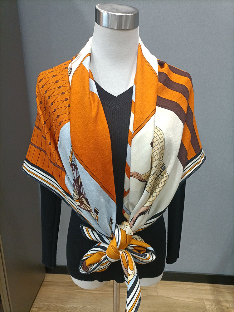 Syal Wol Sutra Musim Dingin, S - Pashmina Wrap Large ulasan dan harga