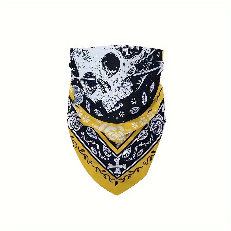Skull Arrow Retro Headscarf Sq - Bandana Cotton ulasan dan harga