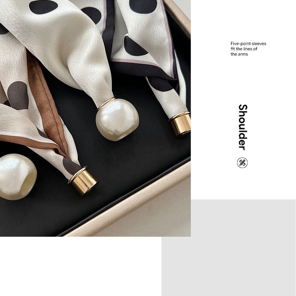 Selendang Sutra Mutiara dengan - Ascot Neck Scarf ulasan dan harga