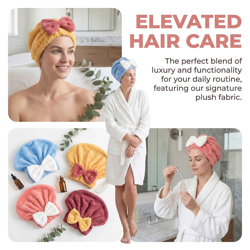 Topi Pengering Rambut Mikrofib - Head Wrap Turban ulasan dan harga
