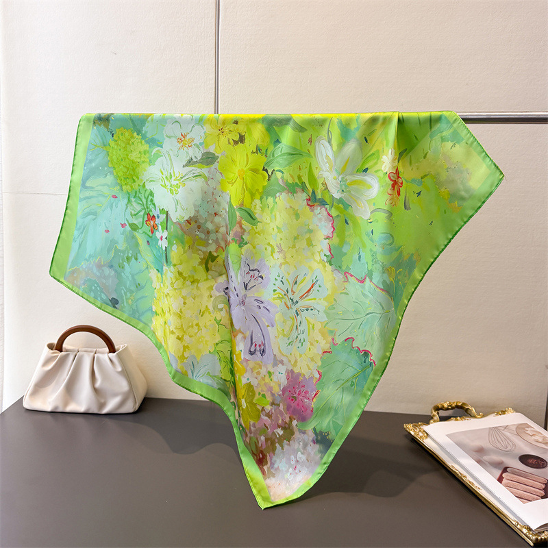 Syal Sutra Persegi 70*70Cm unt - Ascot Neck Scarf ulasan dan harga