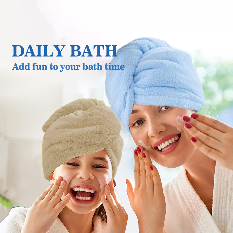 Bungkus handuk rambut Microfib - Head Wrap Turban ulasan dan harga
