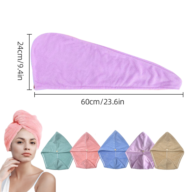 Bungkus handuk rambut Microfib - Head Wrap Turban ulasan dan harga