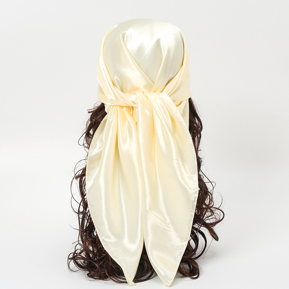 Syal Jilbab Warna Solid 90Cm u - Head Wrap Turban ulasan dan harga